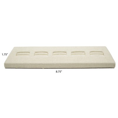 5 Slot Beige Linen Ring/Cufflink Tray Stand