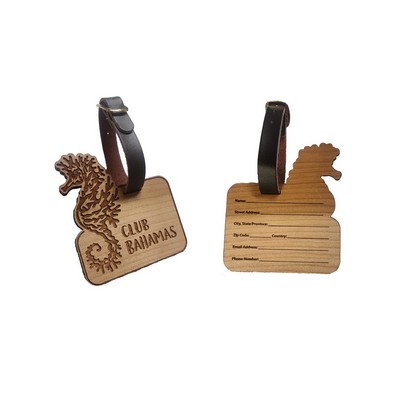 3" x 4" Wood Bag Tag