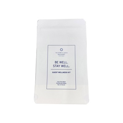 Guest Safety Kits into sealed kraft bag