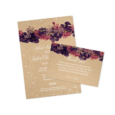4" x 6" - Brown Kraft Postcards - 18PT Uncoated - Full Color 2 Sides