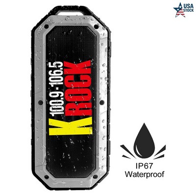 SonicWave IP67 Waterproof Bluetooth Speaker Perfect For Outdoors
