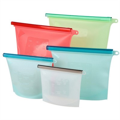 Reusable Freezer Bags Leakproof - Reusable Sandwich Bags Dishwasher Safe 1000ML