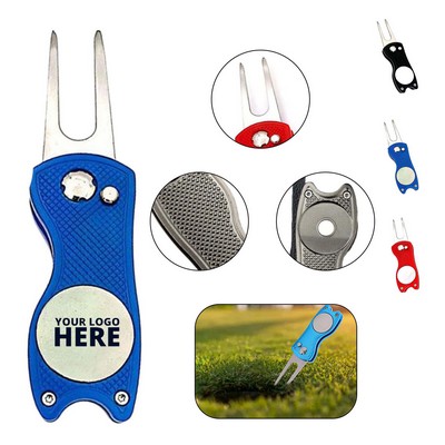 Stainless Steel Foldable Golf Fork