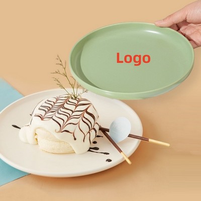 8 Inch Ceramic Round Stoneware Salad Plates