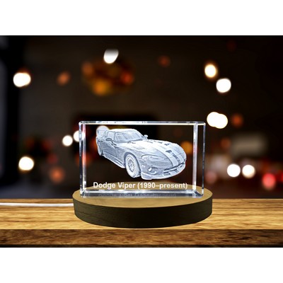 American Powerhouse: Dodge Viper (1990 present) - 3D Engraved Crystal Tribute