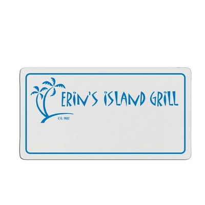 Rectangle Plastic Badge (1 3/4"x3 1/4")