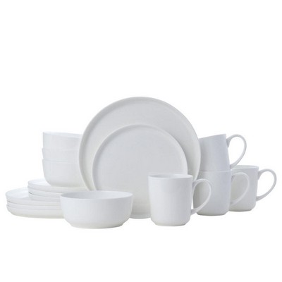 Mikasa Samantha White 16 Piece Bone China Dinnerware Set