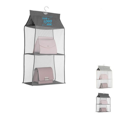 Hanging Handbag Organizer with 2 Pockets