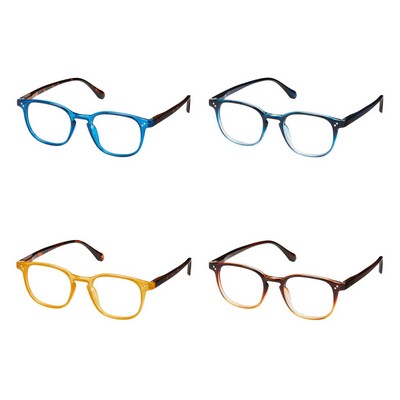 Small Square Tort Color Reader Eyeglasses