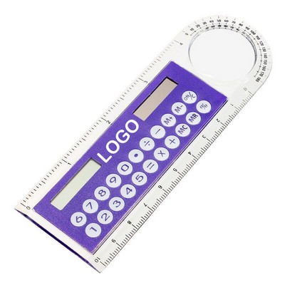 5" Multifunctional Solar Powered Ruler Calculator