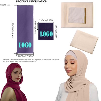 New Modal Bottoming Cap Chiffon Shawl Two-Piece Set