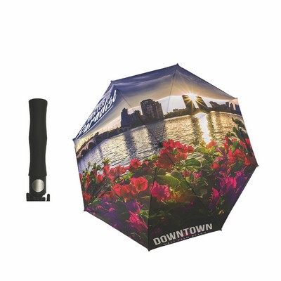 Single Canopy Logo or Photo Design Golf Photobrella