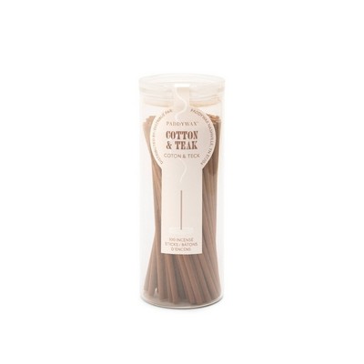 Haze 100 Count Incense Sticks In White Milky Glass Jar - Cotton & Teak