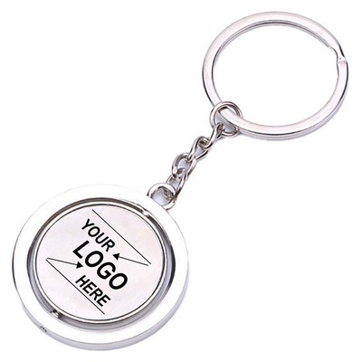 Rotating Metal Keychain Ring