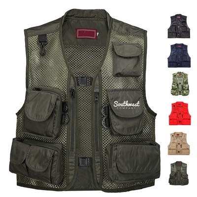 Fishing and Photography Vest with Mesh