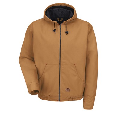 Red Kap Outerwear - Unisex Blended Duck Zip-Front Hooded Jacket