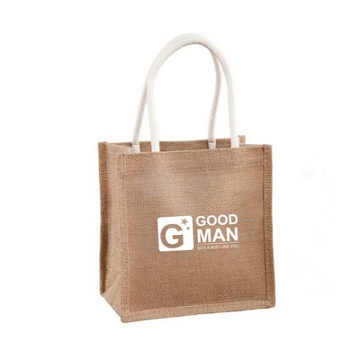 Three-Dimensional Linen Tote Bag(9.8"Wx9.8 "Hx7.1 "T)