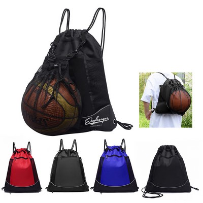 Waterproof Nylon Basketball Mesh Backpack