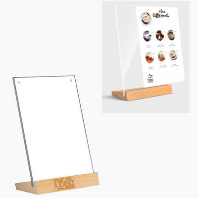 6''x8.3''H Table Side Loading Countertop Sign Holder