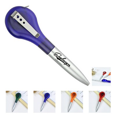 2 In 1 Ballpoint Pen with Retractable Measuring Tape