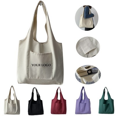 Plain Canvas Tote Bag for Women