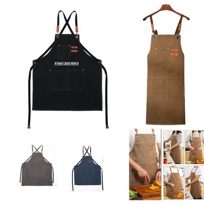 Canvas Cross Back Chef Aprons