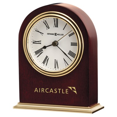 Craven Satin Rosewood Arch Clock w/ Metal Base