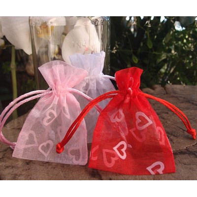 Organza Heart Pouch