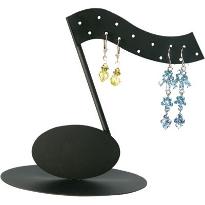 Copper/Metal Music Note Earring Display
