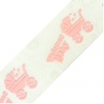 Welcome Baby Ribbon on Satin