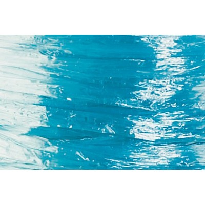 Blue Pearlized Nylon Raffia Ribbon