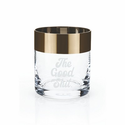 Viski® Bronze Rim Crystal Tumbler Home Add/Edit Products Product Editor