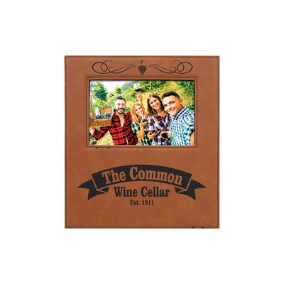 4" x 6" Rawhide Leatherette Photo Frame