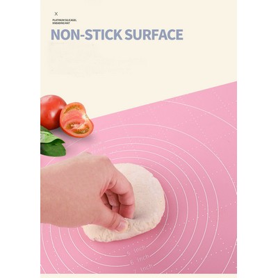 Silica gel kneading pad with scale silica gel pad soft cutting board food