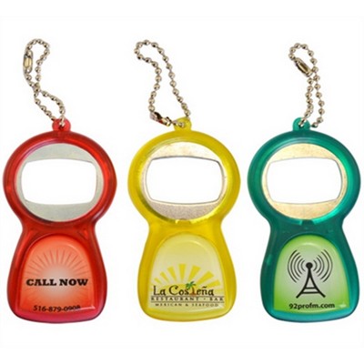 Plastic Wine Bottle Opener Keychain
