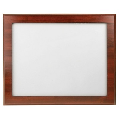 Cherry Finish Slide-In Frame Plaque w/ 11" x 8.5" Window