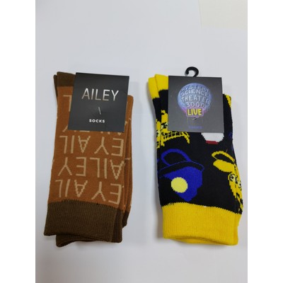 Jacquard Dress Socks with Card Header
