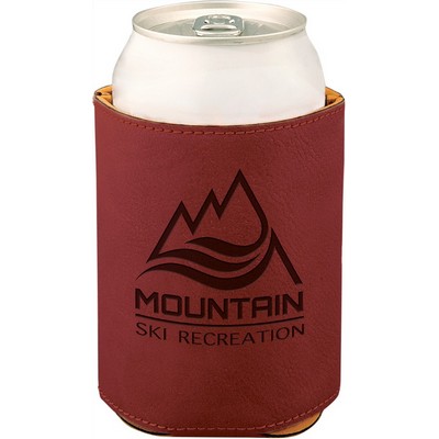 3 3/4" Rose Leatherette Beverage Holder