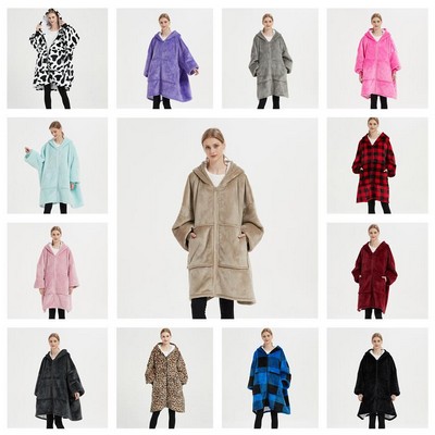 Womens Wearable Sweatshirt Oversized Hoodie Blanket