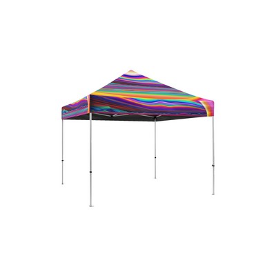 Recycled pop up tent printed roof 10x10 ft