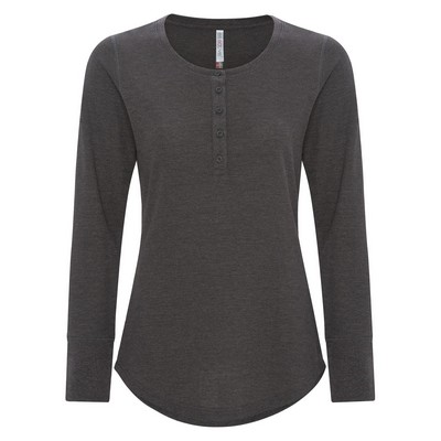 ATC™ Esactive® Ladies' Vintage Thermal Long Sleeve Henley Shirt