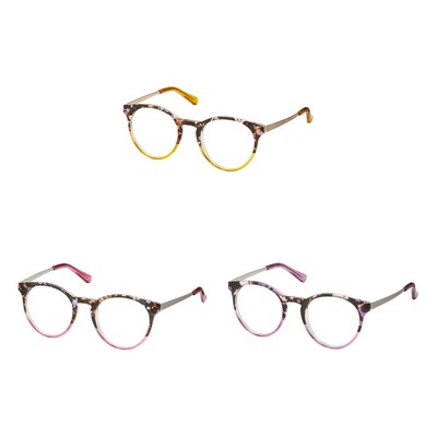 Round Gradient Tort Reader Eyeglasses