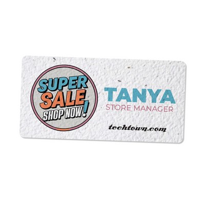 Stone Paper Buttons & Badges - 2" x 4"