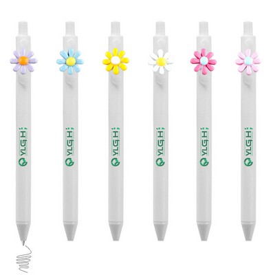 Click Activated Pen With Flower