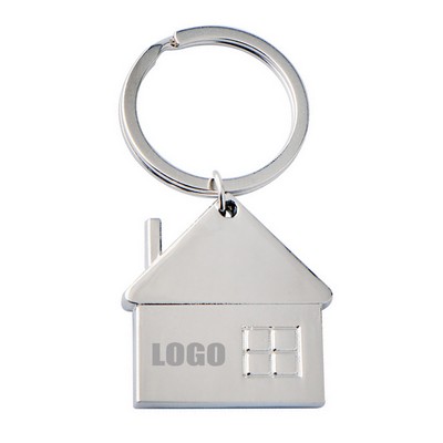 Single Window House Shaped Keychain