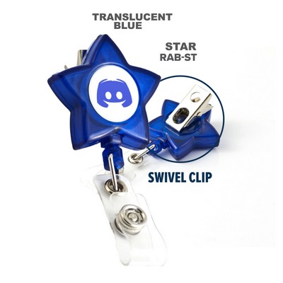 Retract-A-Badge™ Star Badge Holder