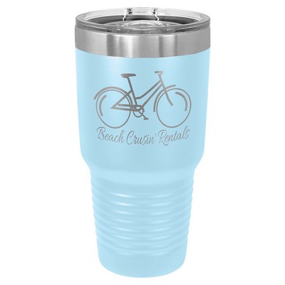 Polar Camel 30 oz. Light Blue Insulated Ringneck Tumbler