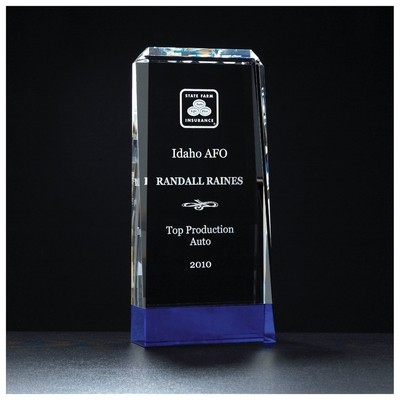Premium Clear Crystal w/Cobalt Blue Crystal Base