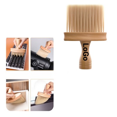 Solid Wood Bristle Brush For Car Interior Cleaning