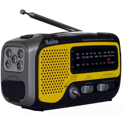 Kaito Emergency Radios & Wireless Mics Yellow Voyager Trek Solar/Crank Am/Fm/Sw Noaa Weather
